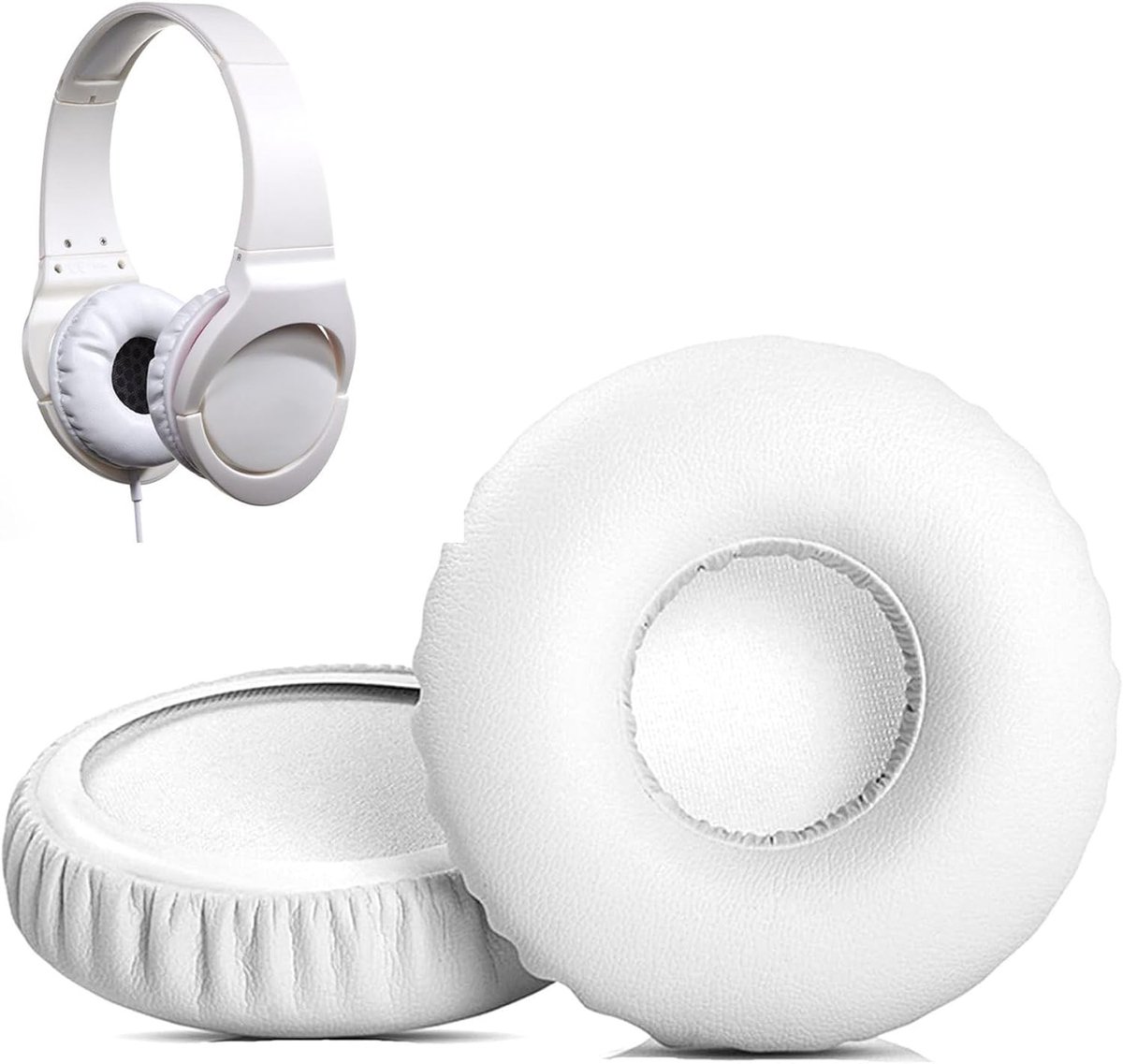 Oorkussens vervangend voor Pioneer SE-MJ721 SE-MJ751 SE-MJ7 SE-MJ711 - Protein leer/memory foam