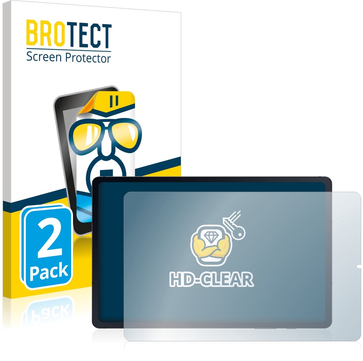BROTECT - Screenprotector voor Samsung Galaxy Tab S6 Lite LTE 2022 - Folie Beschermfolie transparant 2 Stuks