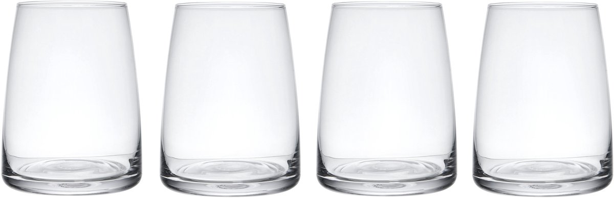 Mikasa - Stemless Wijnglazen - Palermo - Kristalglas - Set van 4 - 350ml