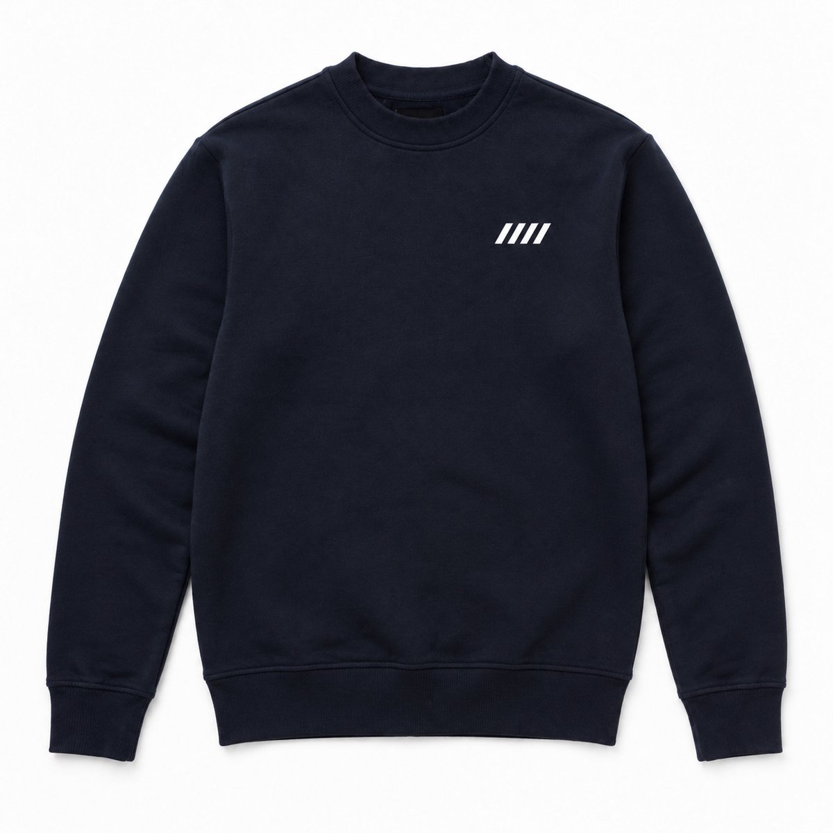 Sweater Heren – Heren Trui met Ronde Hals – Sportieve Pullover – Marineblauw – Maat L