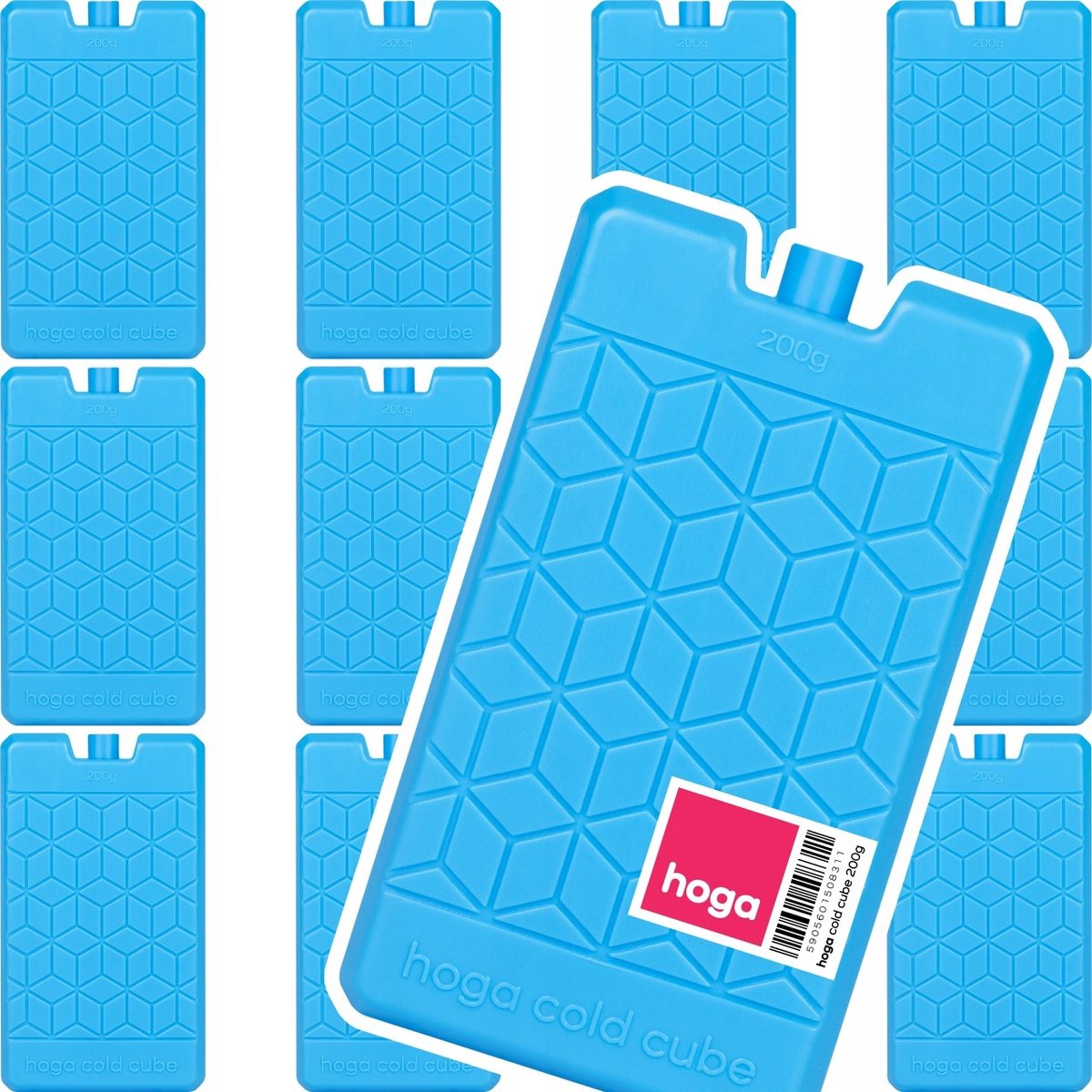 Hoga Koelblok 200g - 12 stuks voor koeltas & koelbox