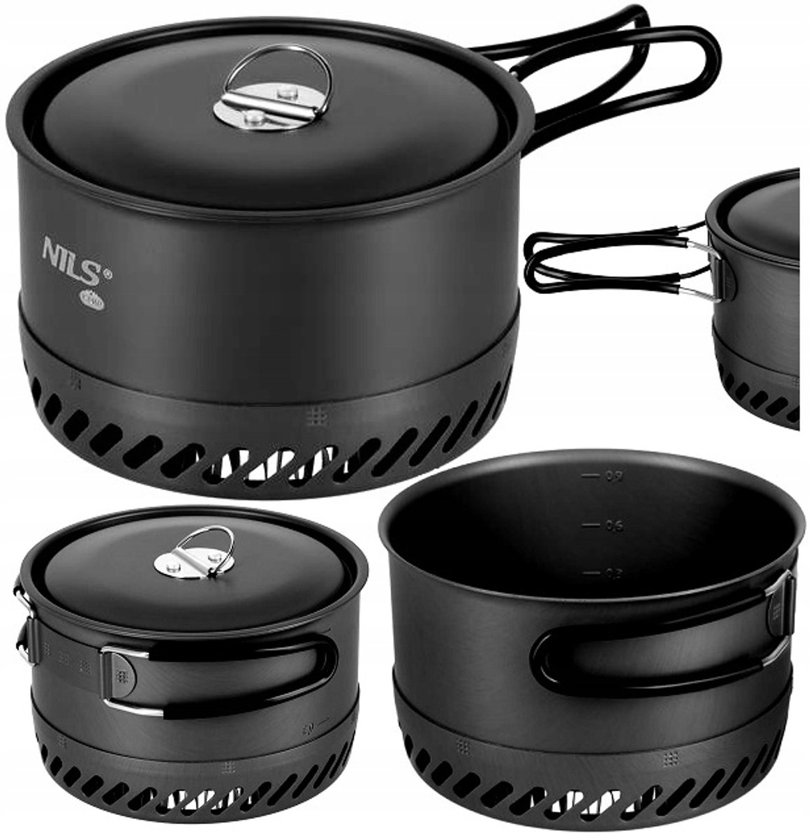 Nils Camp Aluminium Kampeerpan met Radiator 1000ML