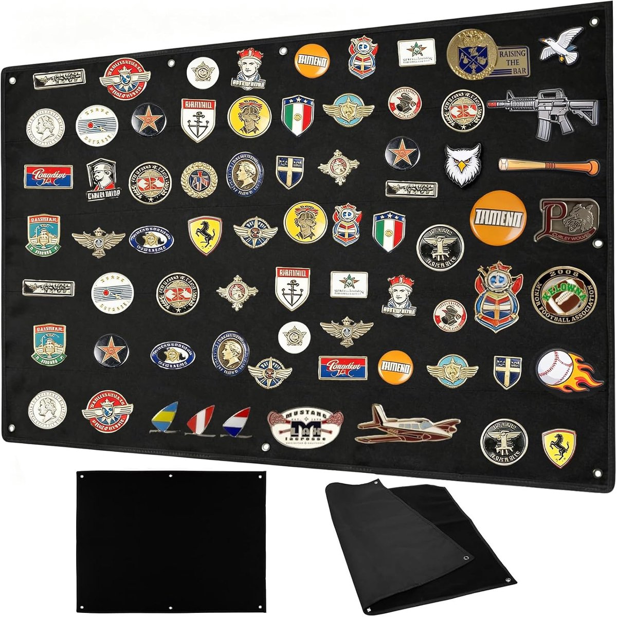 110x70cm Patch Wall, Table Tactical Military Patch Display Table with Eyelets for Wall Attachment, Surface for - ShopVlot