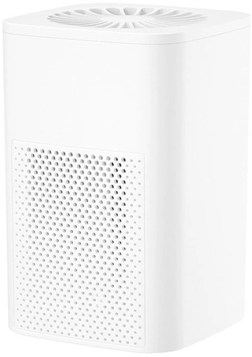 MODFU Luchtreiniger & Luchtzuiveraar 11.4x11.4x17.5 cm – Stille Werking ≤30 dB met USB-voeding – Geschikt voor Slaapkamer, Kantoor, Woonkamer en Keuken – Wit
