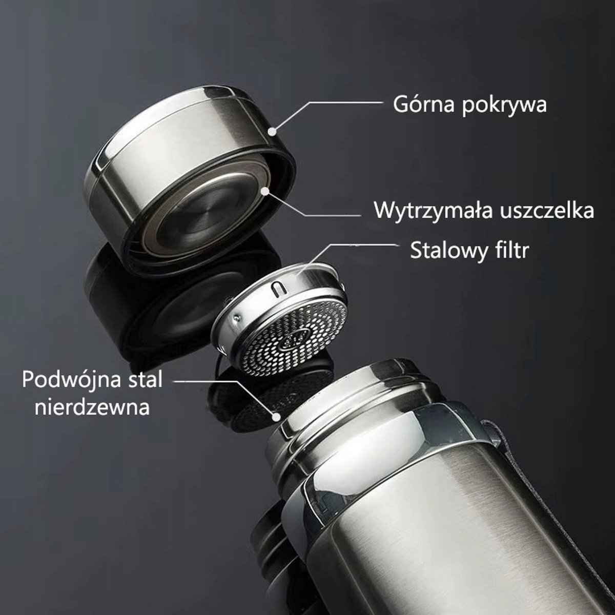 RVS Thermos met Infuser - 900ml - Ideaal voor Thee, Koffie & Reizen