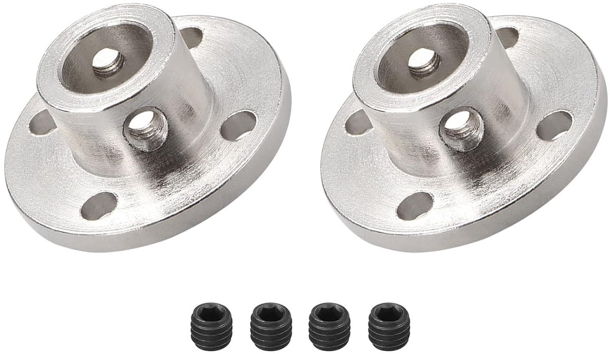 DMiotech 2pcs 10mm Inner Diameter H13xD16 Flange Clutch Socket Rigid Guide Shaft Support Clutch Shaft Coupling with - ShopVlot
