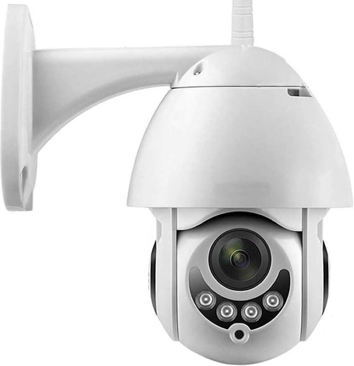 Gemotoriseerde Draadloze CCTV-IP-camera - Wit - 24 x 17 x 11 cm - Voor iOS en Android Wifi