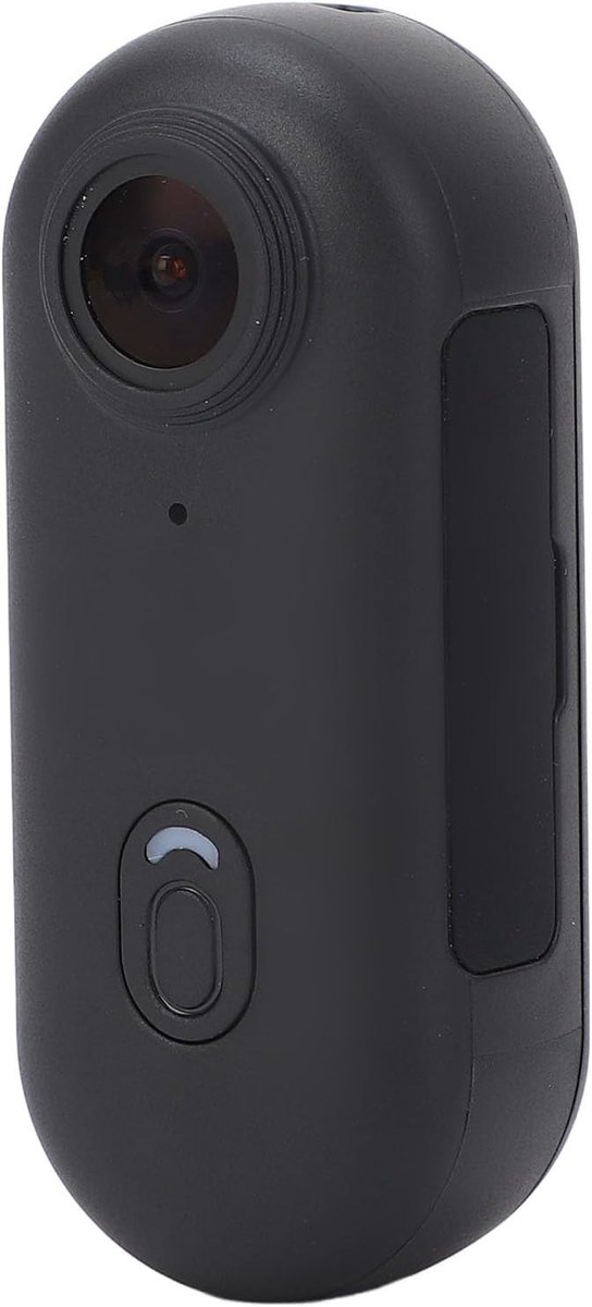 Mini-actiecamera - Zwart - 28 x 20 x 64.5 mm - Waterdichte Draagbare Camera met Groothoeklens - Voor Vloggen en Sporten