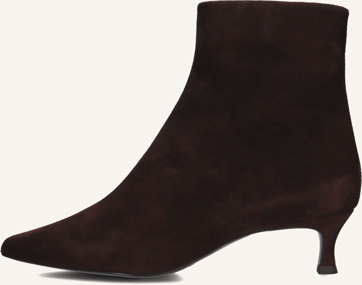 Unisa Ibrain Enkellaarsjes - Enkelboots met rits - Dames - Bruin - Maat 35