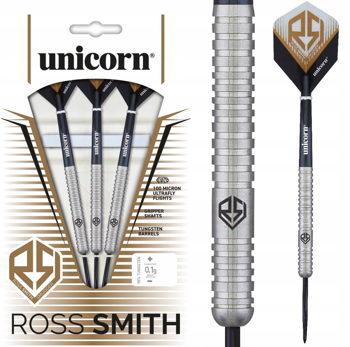 Unicorn Ross Smith Natural 90% - Dartpijlen