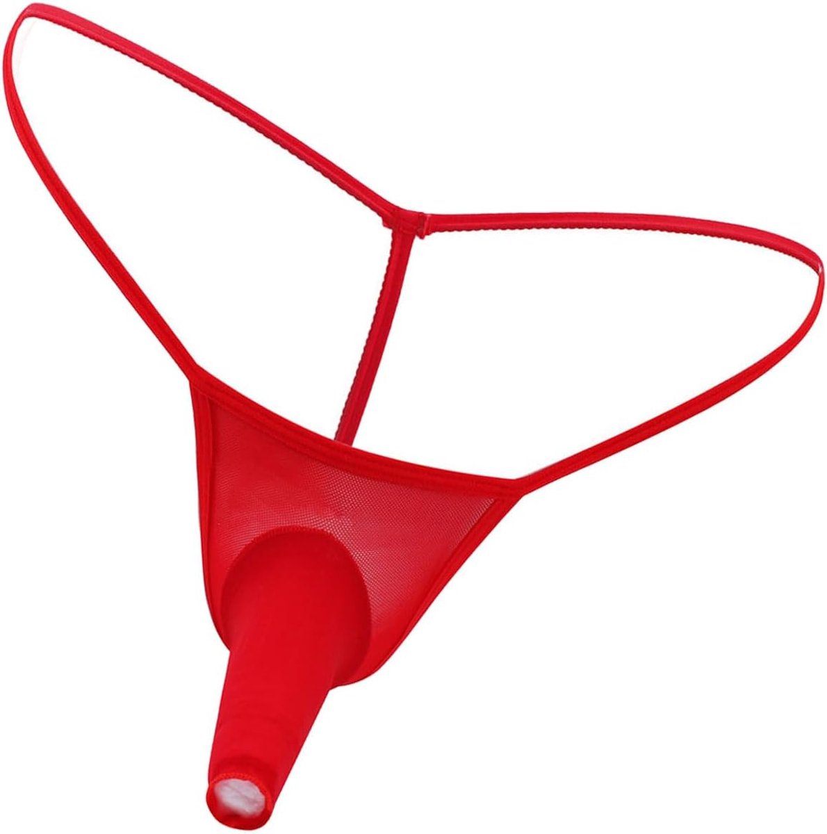 Men's Sexy Underwear, Thong Thong, Mankini Athletic, Breathable, 1 Piece, Red, 1 x Red Pack, One Size, 1 x red - ShopVlot