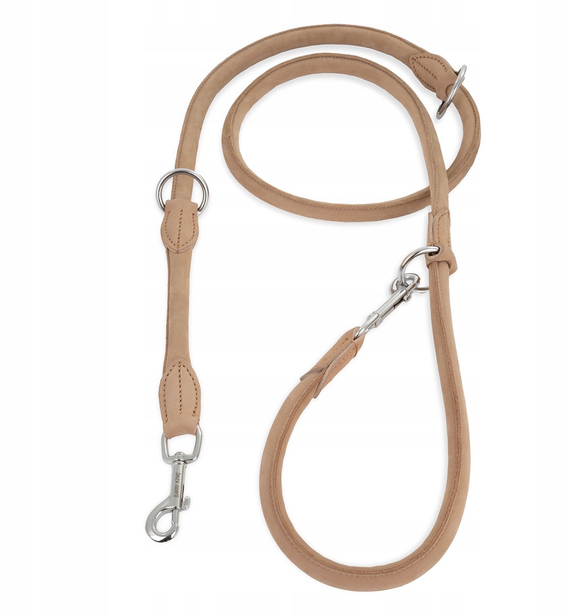 Barry King Leren Hondenhalsband 200cm x 13mm - Licht Beige