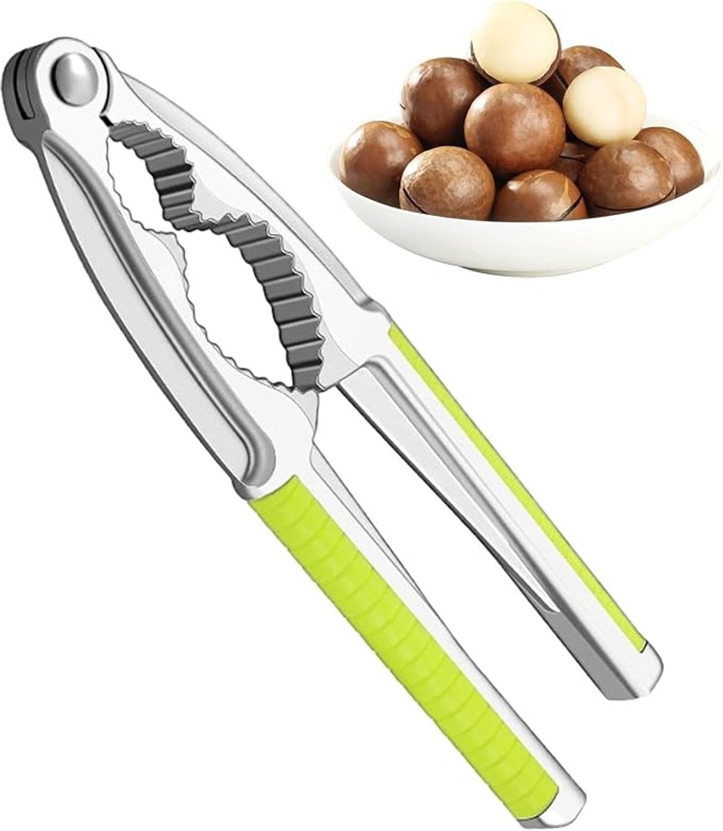1 stuk-Notenkraker-notenkraker walnoten-Kastanjeclip-notenopener -Kastanje-Tang-antislip handgrepen-Notenkraker Voor Kastanjes-Keukengerei-geschikt voor walnoten, hazelnoten, noten, amandelen, zeevruchten-Metaal