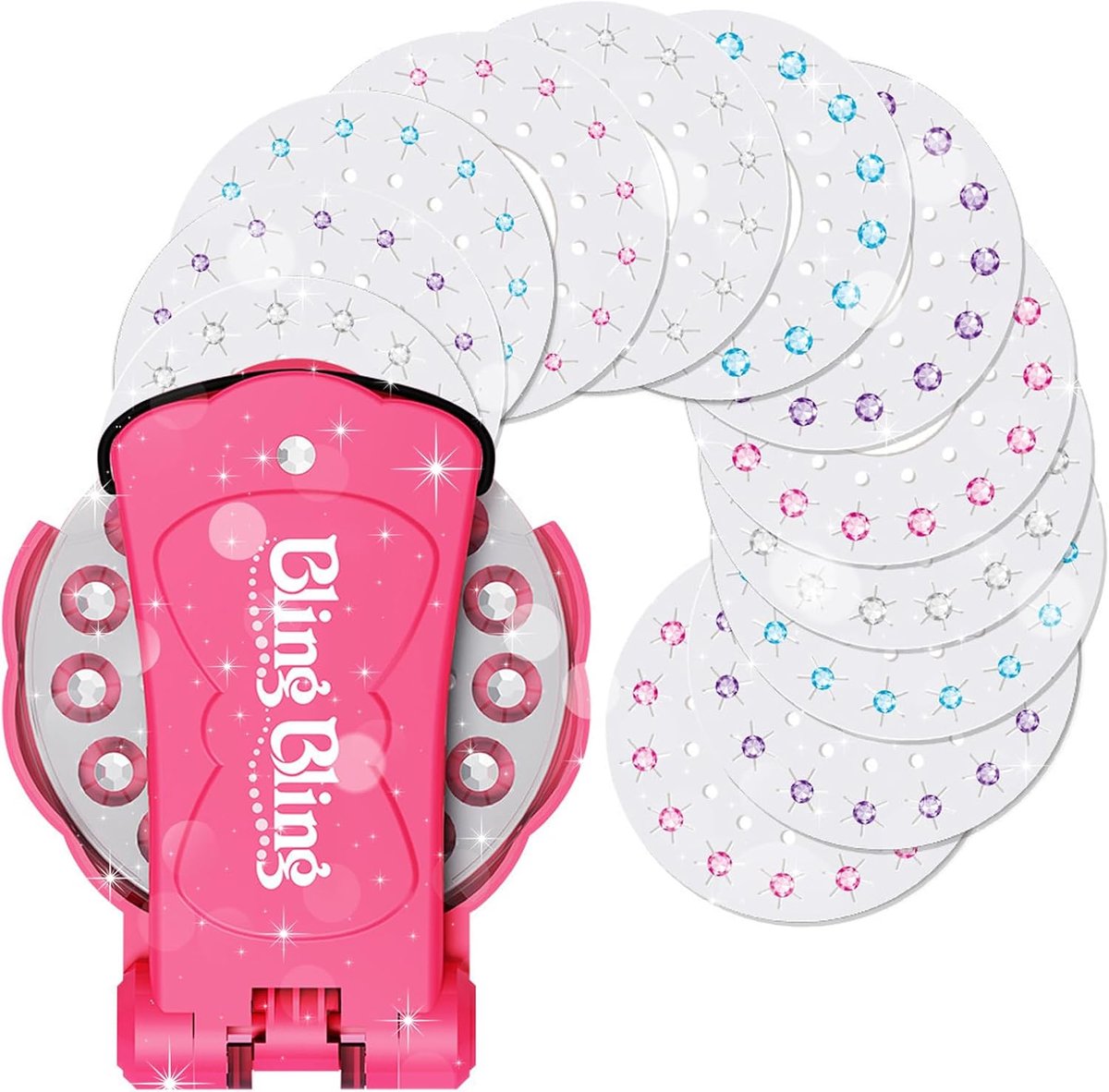 JSTHHTT Hair Glitter Hair Bedazzler Kit with 180 Diamonds and Hair Extensions, Applicator Rhinestones, Diamond - ShopVlot
