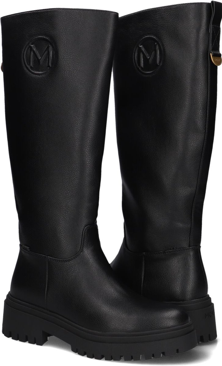 Mexx Maiana Keto Laarzen - Leer - Dames - Zwart - Maat 37