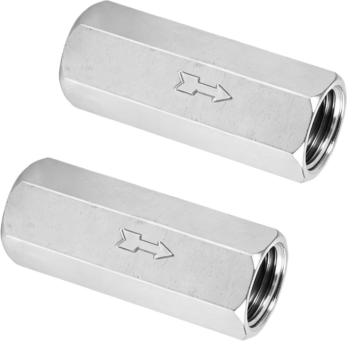 1/4 inch terugslagventiel - messing - zeskant wegwerpventiel - betrouwbare afdichting voor drukcontainer - ShopVlot