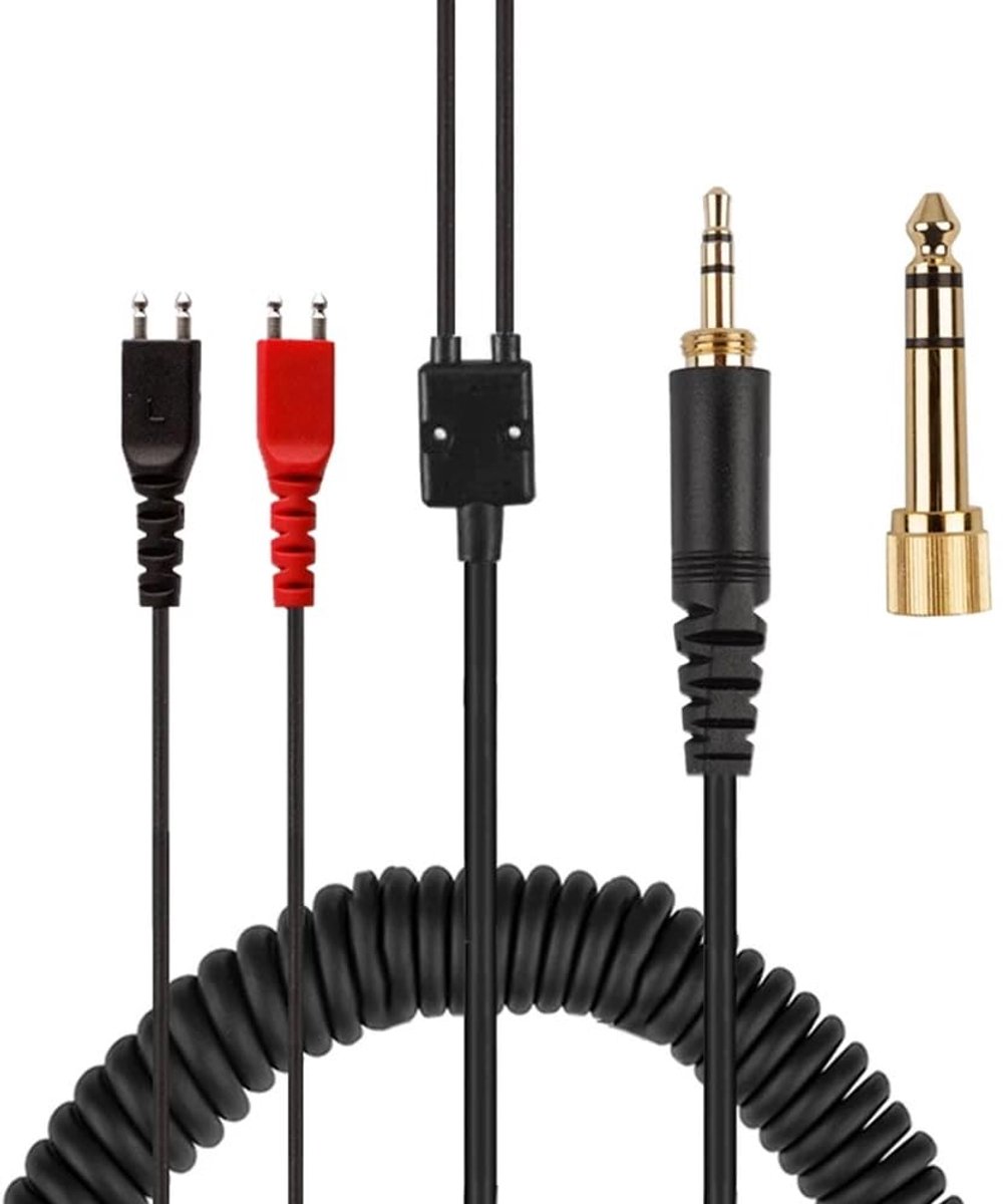 Audiokabel 6,35mm adapter - 2 meter - Premium geluidskwaliteit - Voor Sennheiser HD-serie - ShopVlot