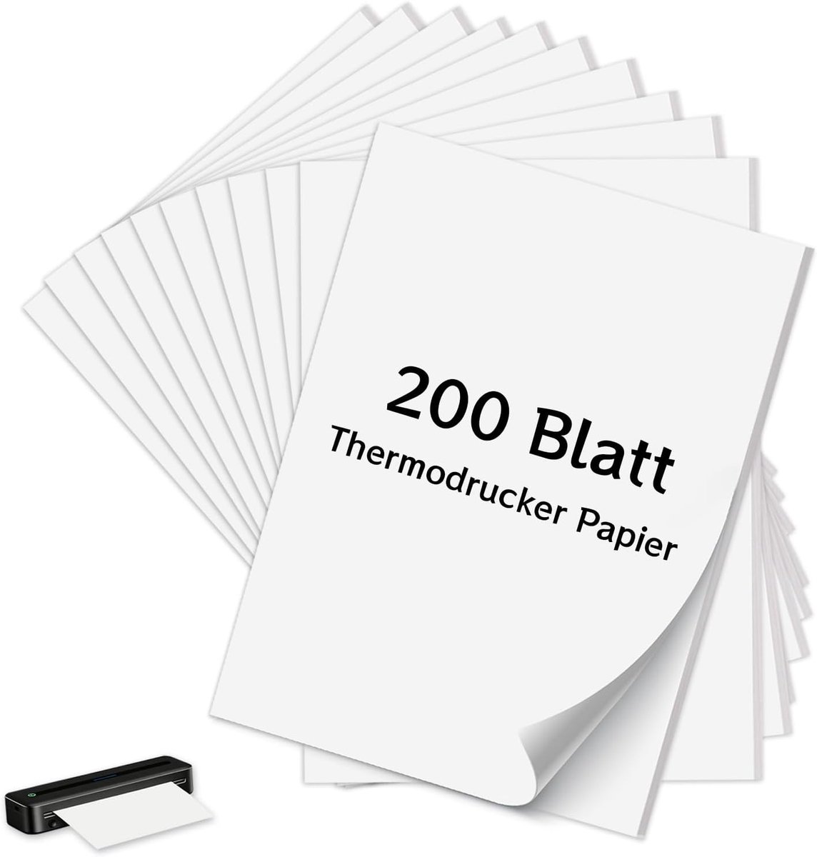 Thermisch papier A4 200 vellen - sneldrogend cellulose - haarscherpe prints - ideaal voor documenten - ShopVlot
