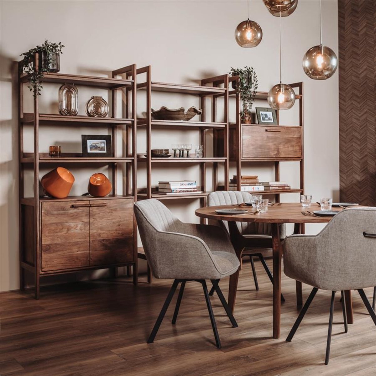 Tower Living Wandkast Falcone - Bruin Hout - 90x48x200 cm