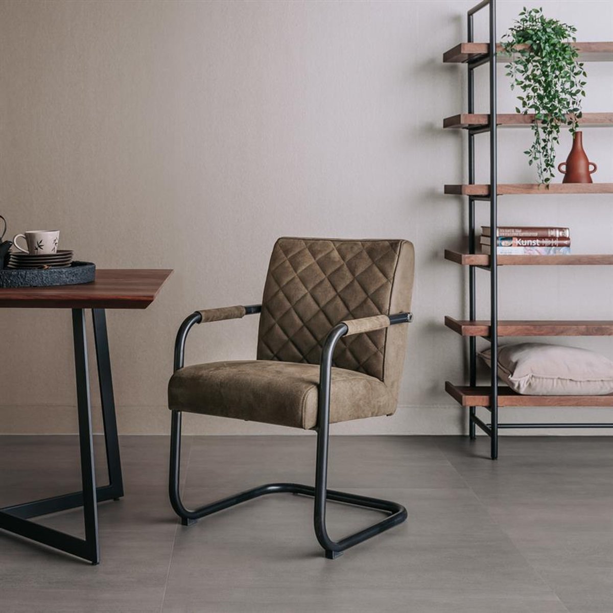 Tower Living Armstoel Civo Bull Groen