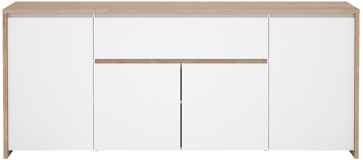 Giga Living Dressoir Jackson - Wit Hoogglans - 197x48x84cm