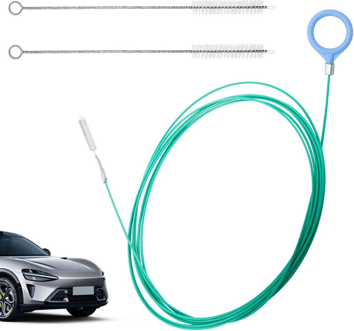 Zonneschermafvoer reinigingsborstel - 3M afvoergat reiniger - flexibele buisborstel - ideaal voor autoreiniging - ShopVlot