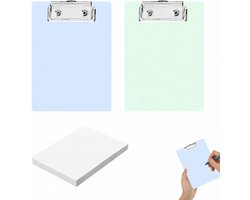 Clipboard A6 - set van 2 - Ice Crystal Blue & Laurel Green - praktische schrijfoplossing voor onderweg - ShopVlot