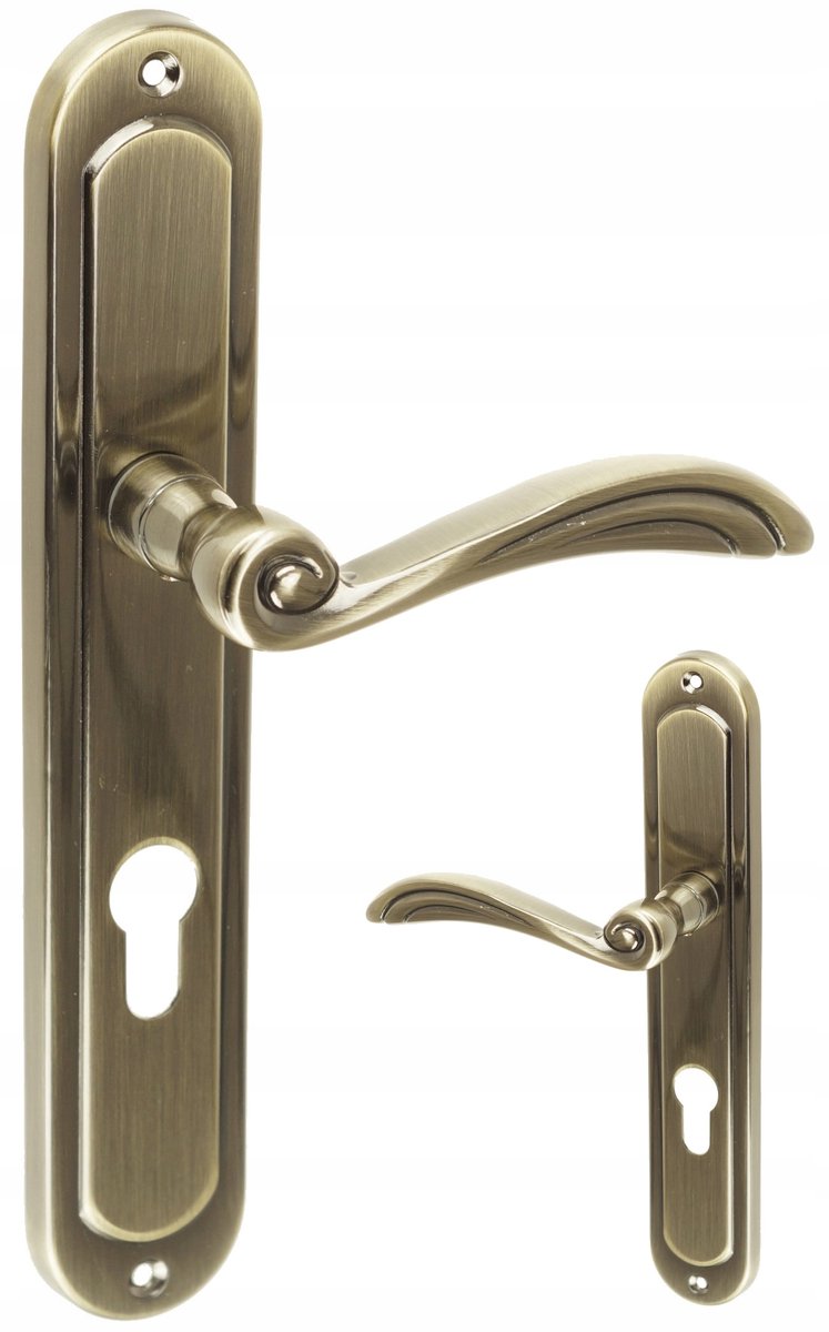 Deurklink Gracja 90mm Messing Patina - Set