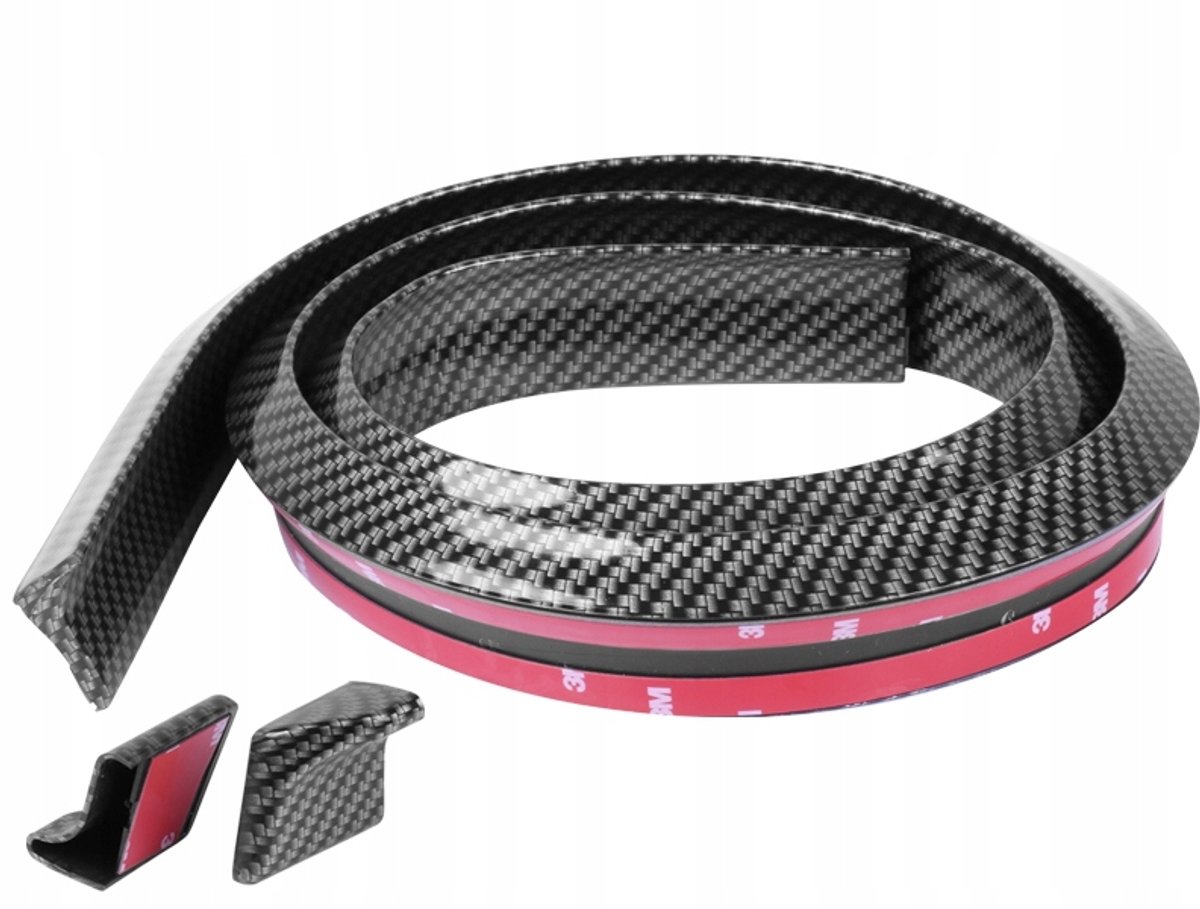Spoiler Liplijst 1500mm Carbon Look - 2 stuks