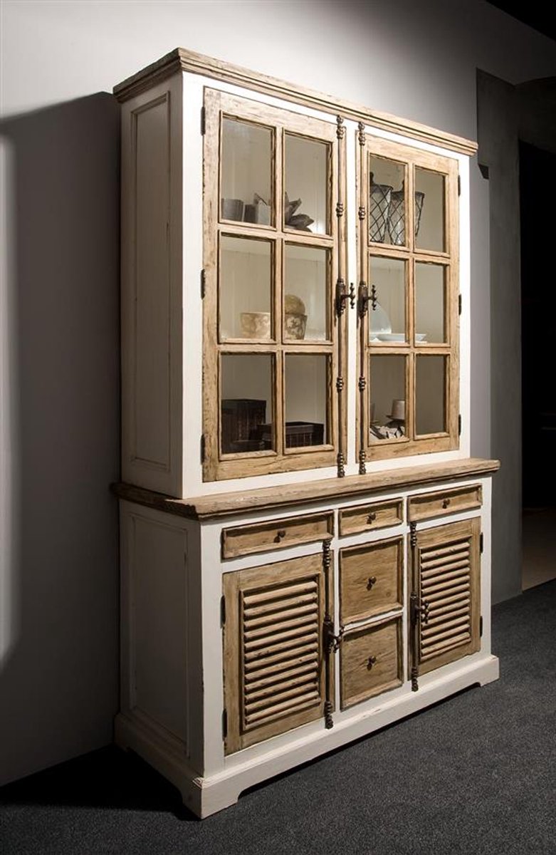 Tower Living Buffetkast Amanda - Wit Hout - 140x50x220cm