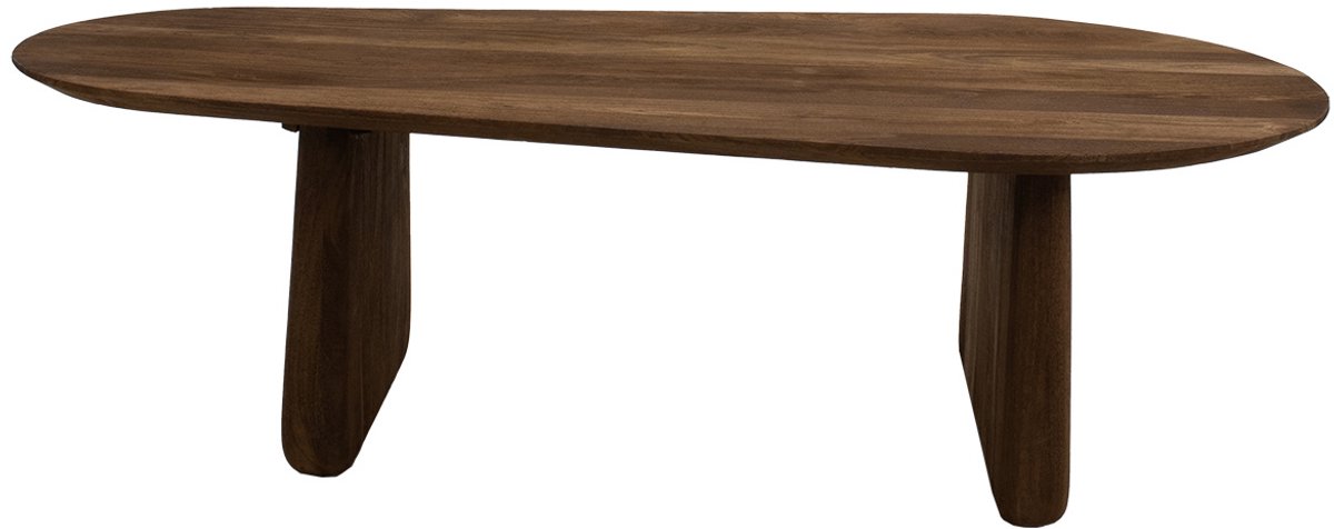 Giga Meubel Salontafel Femke Organisch - Mangohout - Bruin - 120x65x35cm