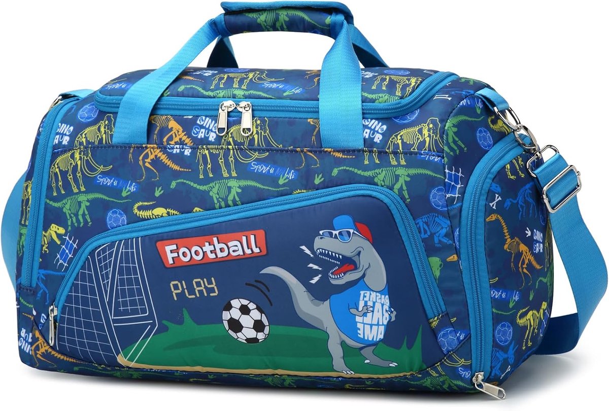 Sporttas voor kinderen 45x21x26 cm - waterafstotend - met schoenenvak - ideaal voor voetbaltraining - ShopVlot
