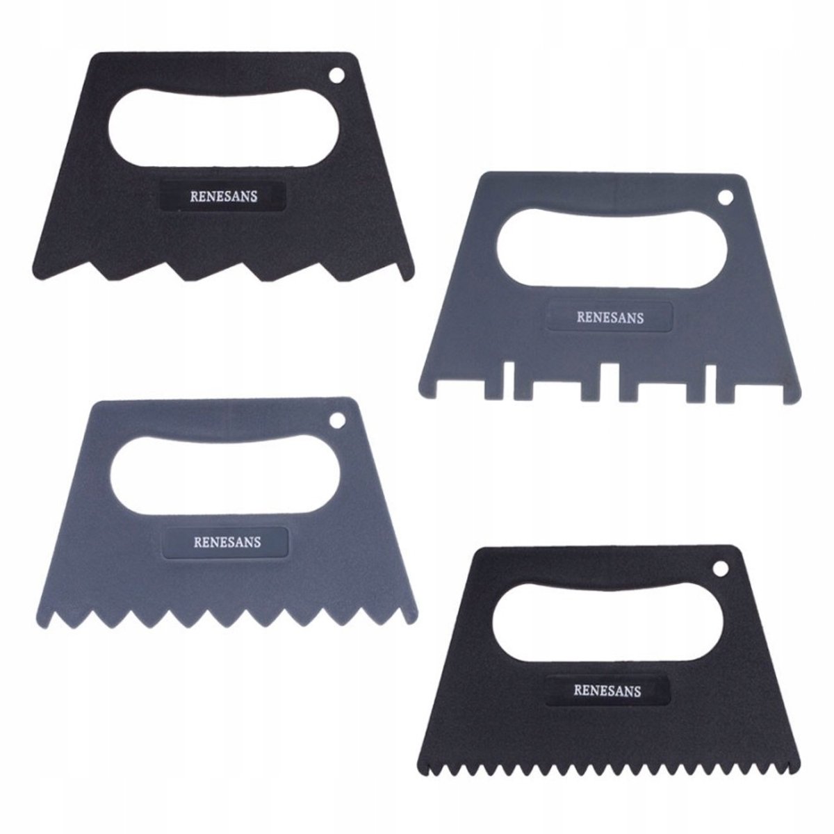 Renesans Set Structuurrakels K8 - 4 stuks