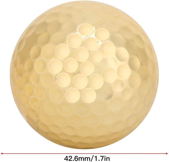 Golfballen 4 Stuks - Gouden Dubbel Laags - Voor Swing Oefeningen en Lange Afstand Training - ShopVlot — afbeelding 2