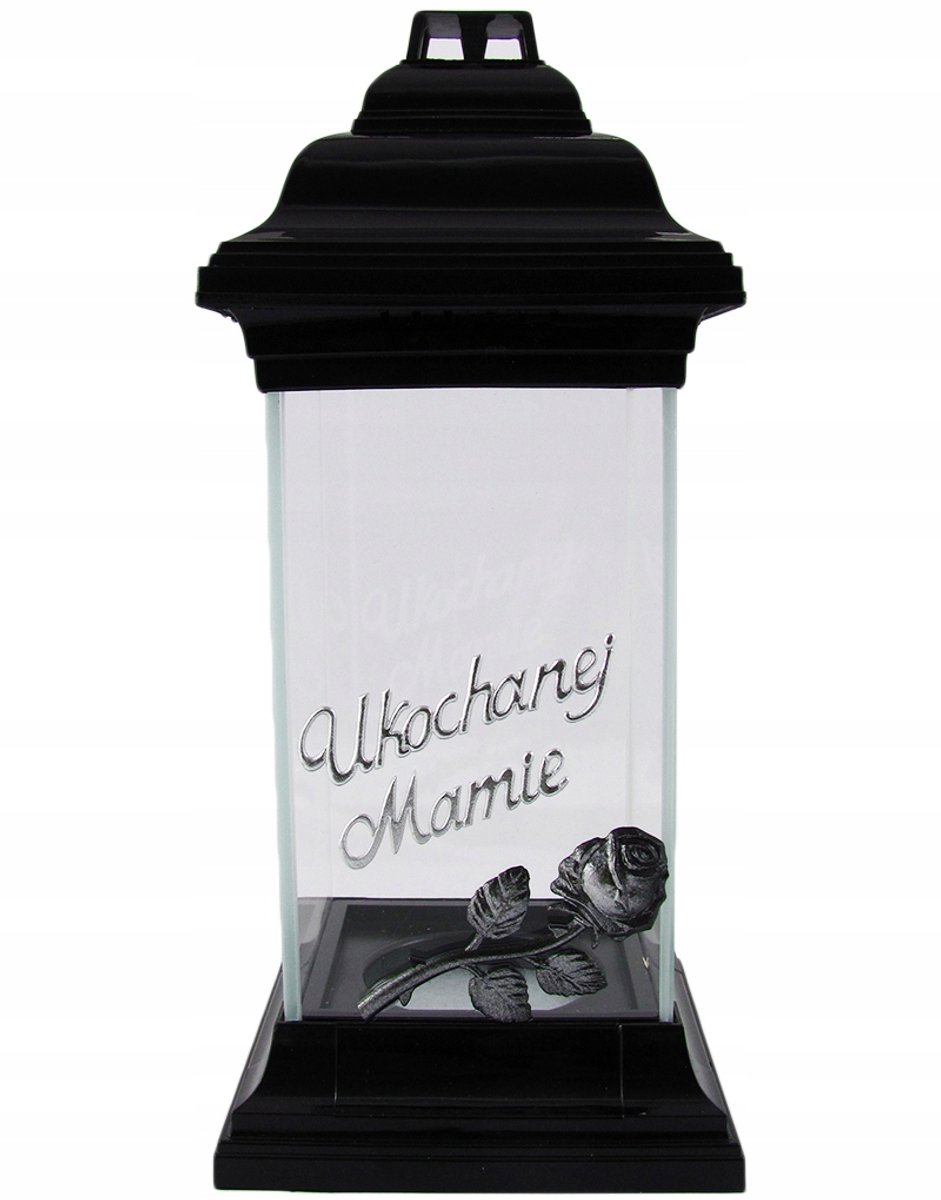 Merkloos Glazen Kaars "Geliefde Moeder" - 31 cm Hoog