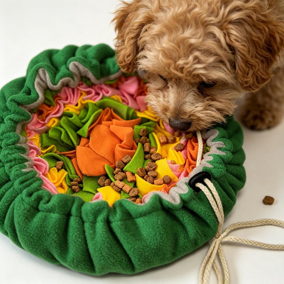 Snuffelmat voor huisdieren, speelmat voor huisdieren, slowfoodmat voor huisdieren, speelgoed voor huisdieren, training voor huisdieren, honden en katten, kleur，1-6 artikelen 45 * 25CM