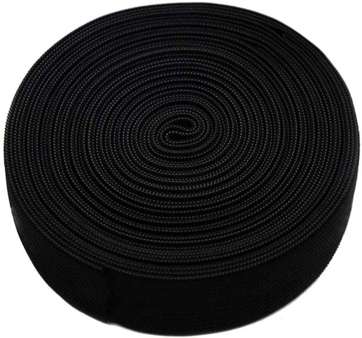 Elastische Band 1 inch - Zwart - Polyester - Ideaal voor naaiprojecten - ShopVlot