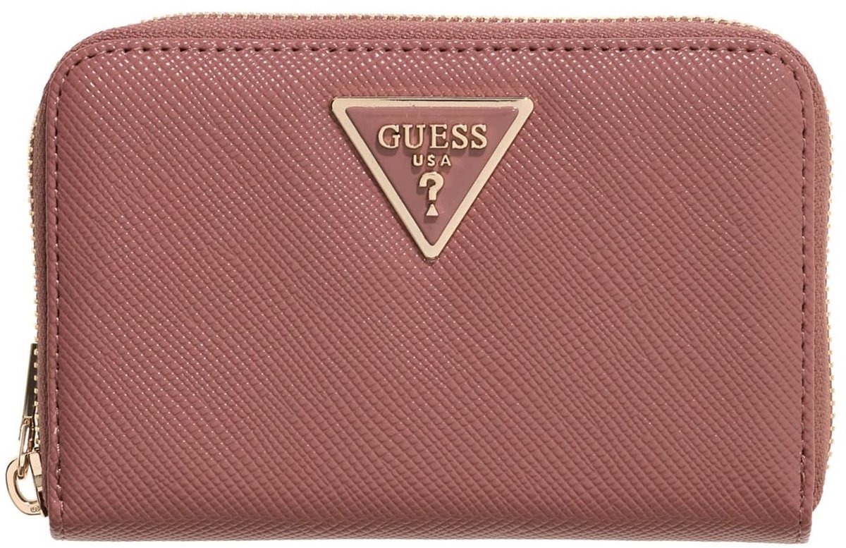 GUESS portemonnee Laurel II SLG Medium Zip Around Wallet Rosewood roze