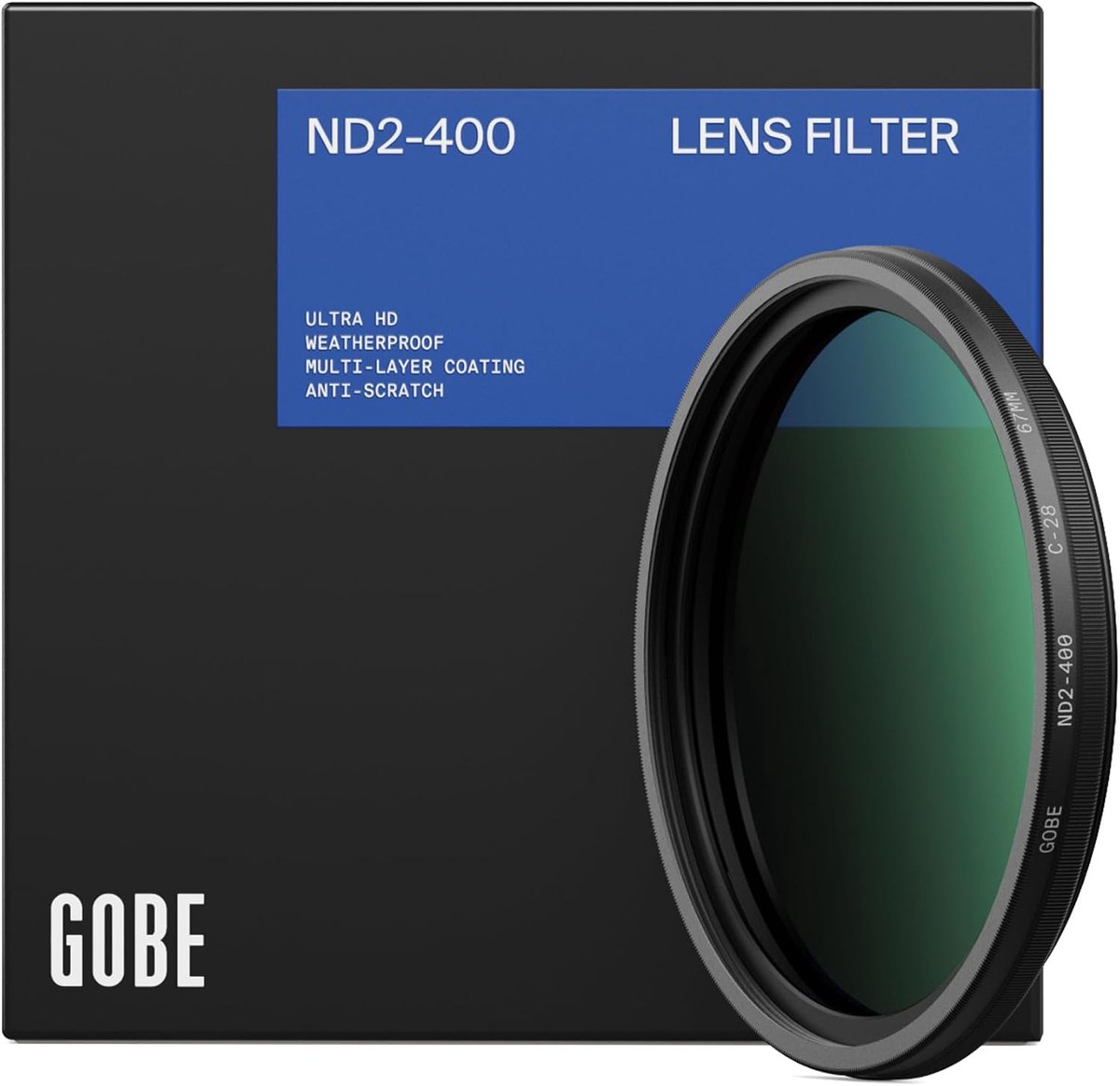 ND-filter 77mm variabel - ND2-400 - premium optisch glas - ideaal voor fotografie - ShopVlot