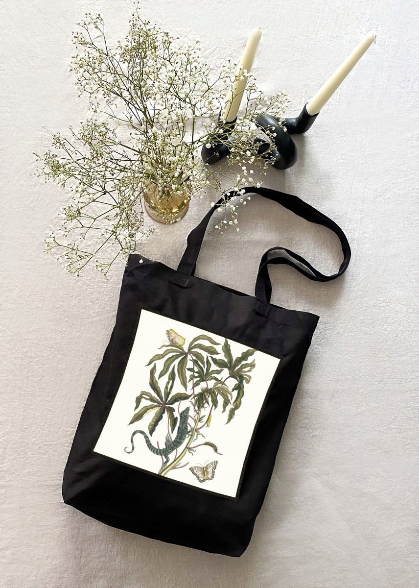 Cassave Shopper Tas met Maria Sibylla Merian Print - Katoen