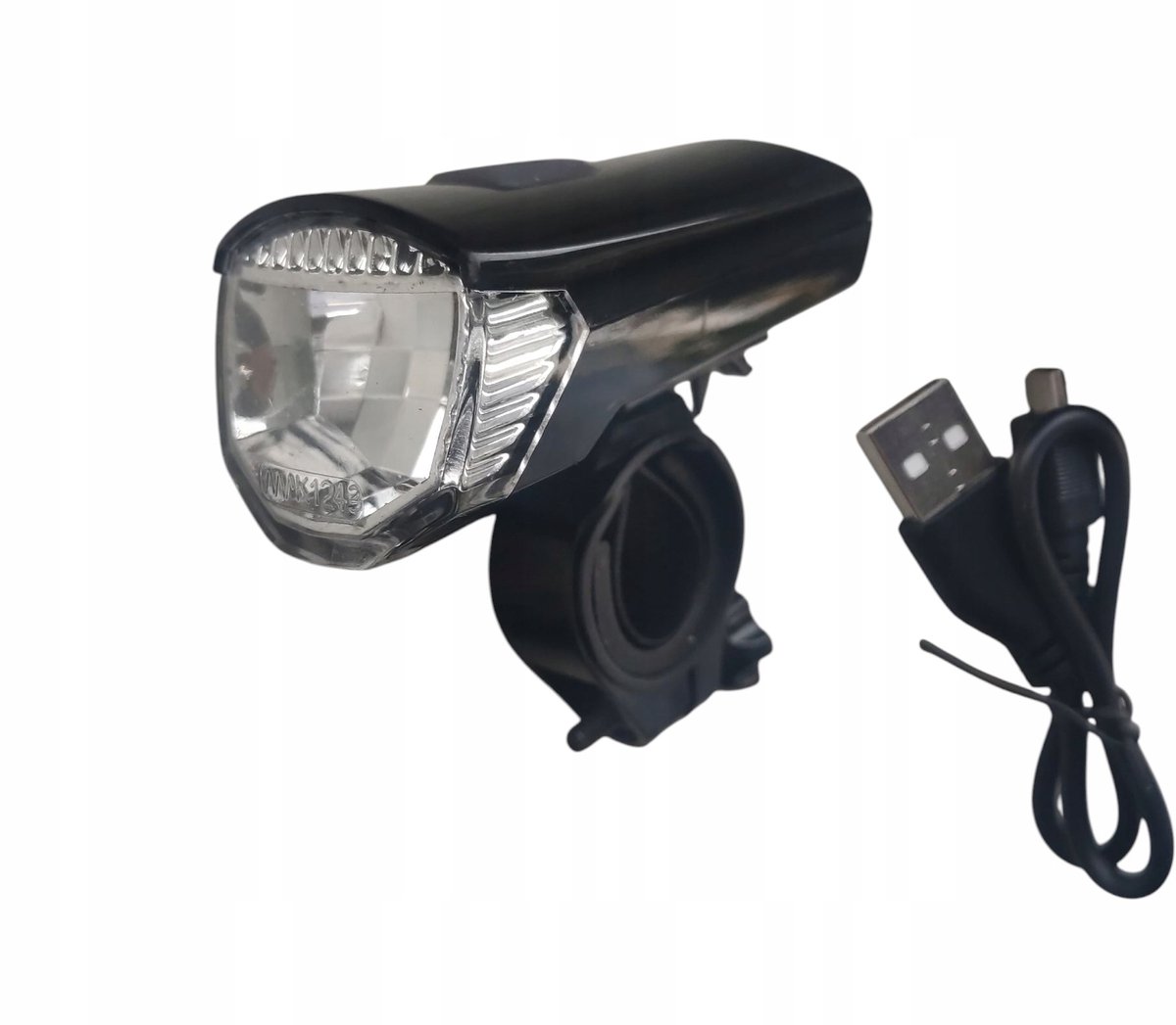 Fiets voorlamp USB oplaadbaar 30 Lumen met stuurbevestiging