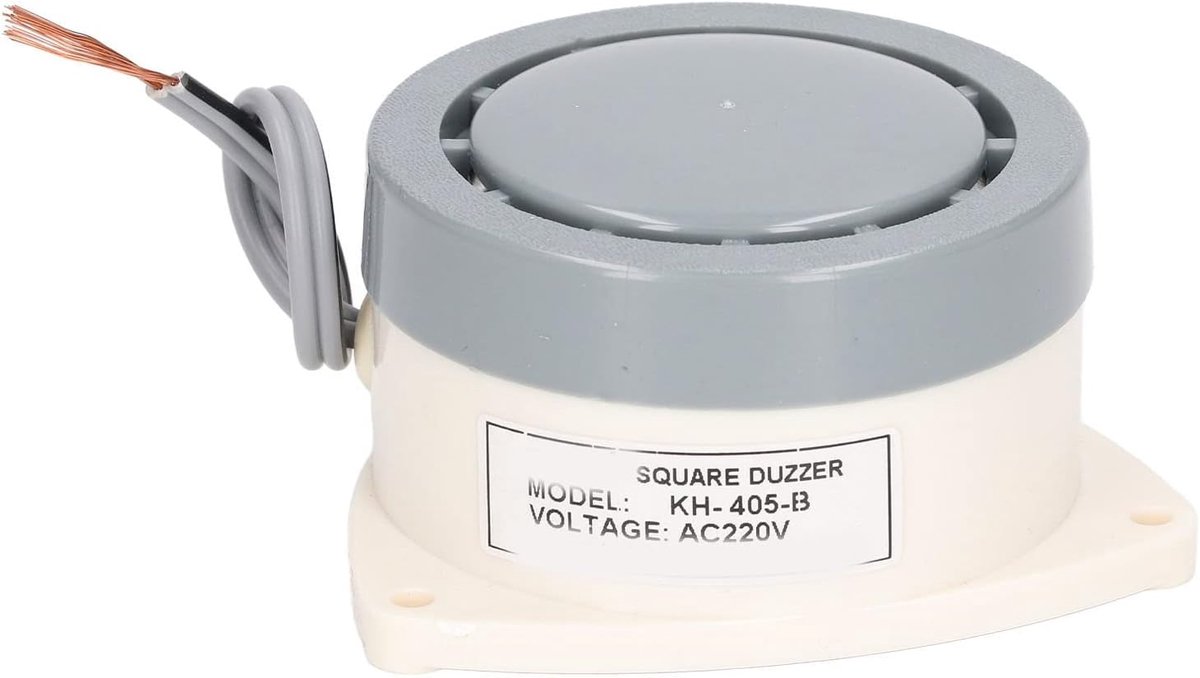 Elektronische alarm buzzer 60dB - vlamvertragend PC materiaal - hoge geluidsopbrengst - betrouwbaar gebruik - ShopVlot