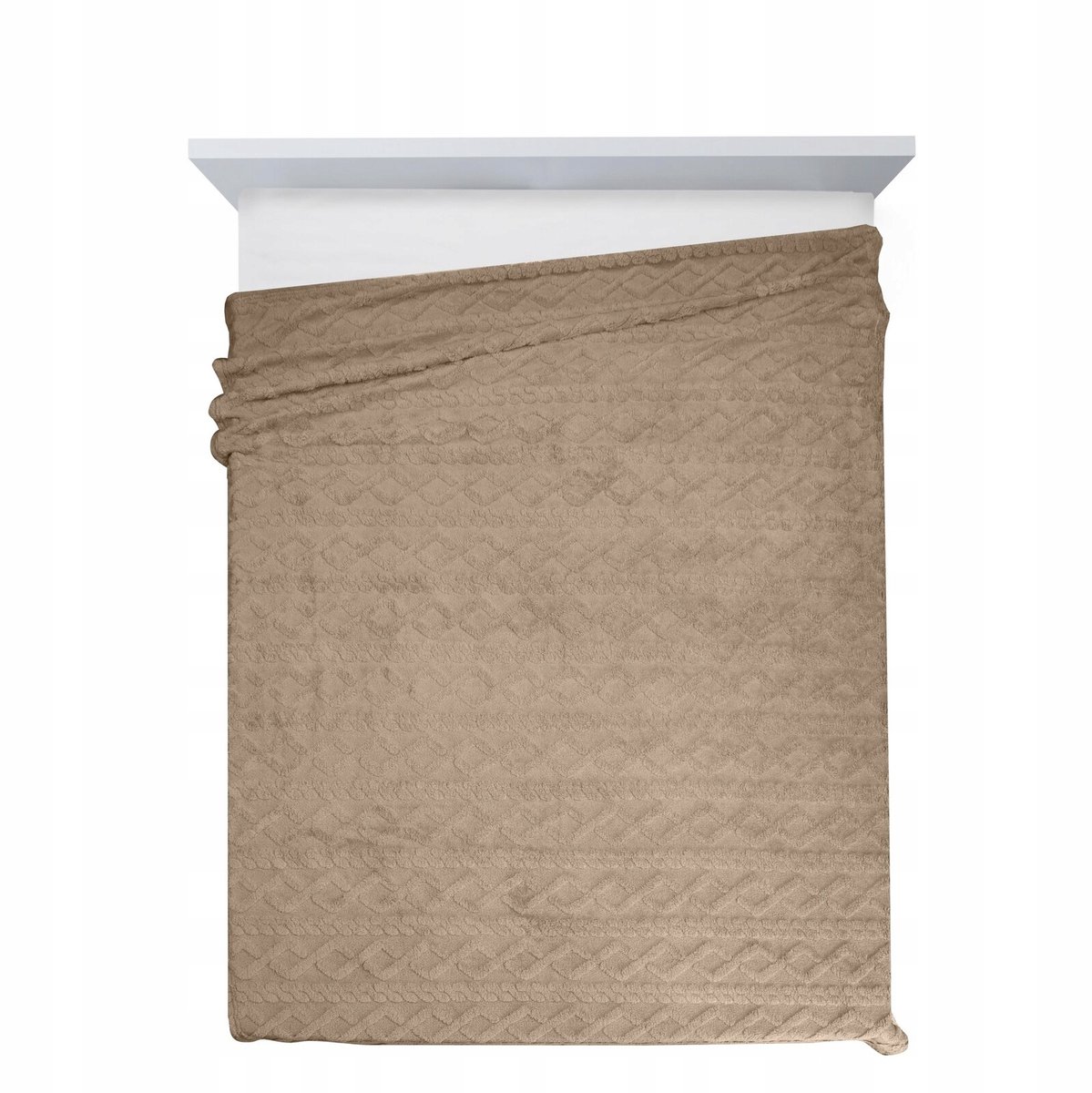 Zacht Dekentje 200x220 cm - Dikke Kwaliteit 260GSM Beige