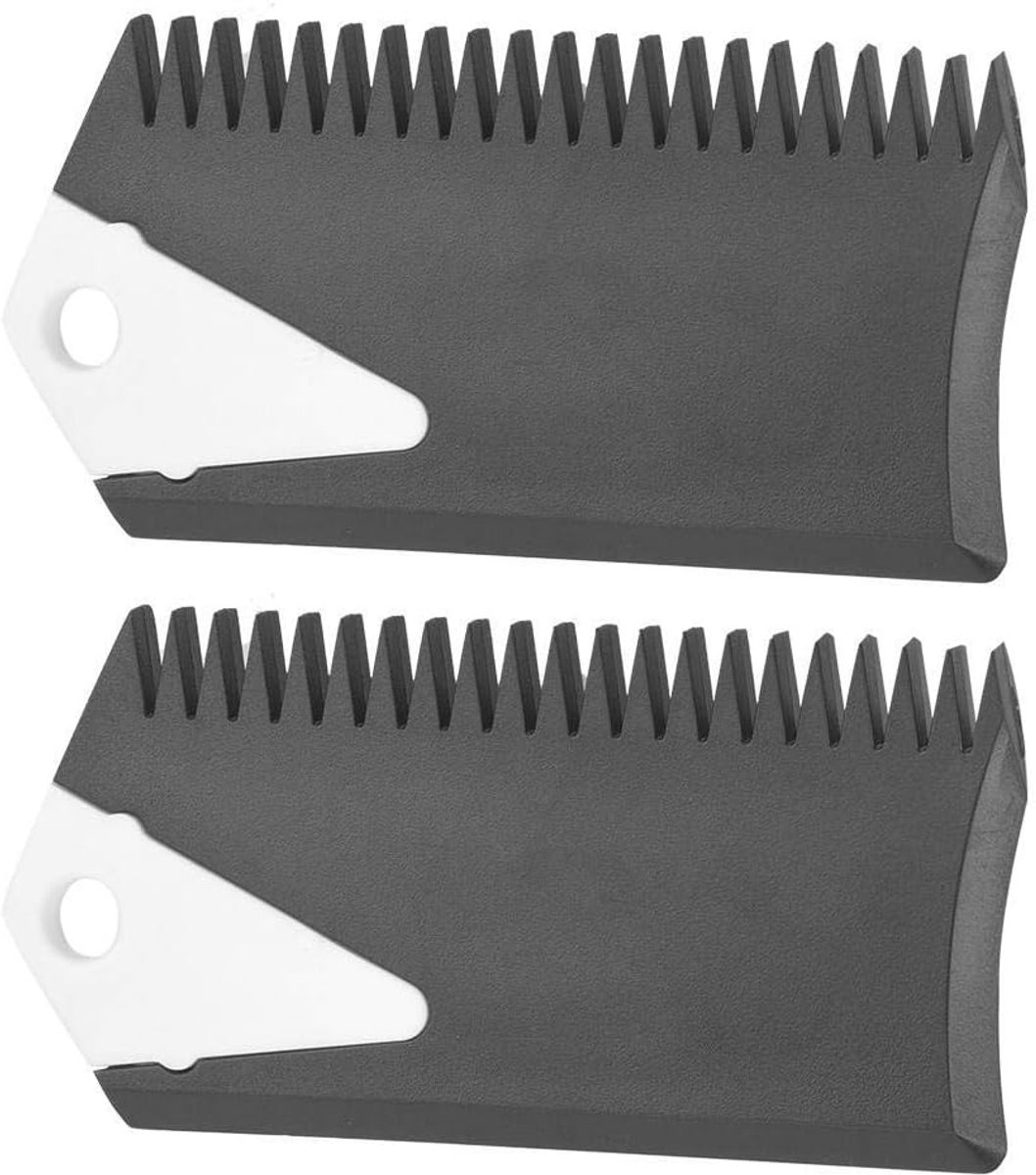 Surfboard Wax Comb 2Pcs - PVC Onderhoudsaccessoire - Veilig voor surfplank - Ideaal voor waxverwijdering - ShopVlot