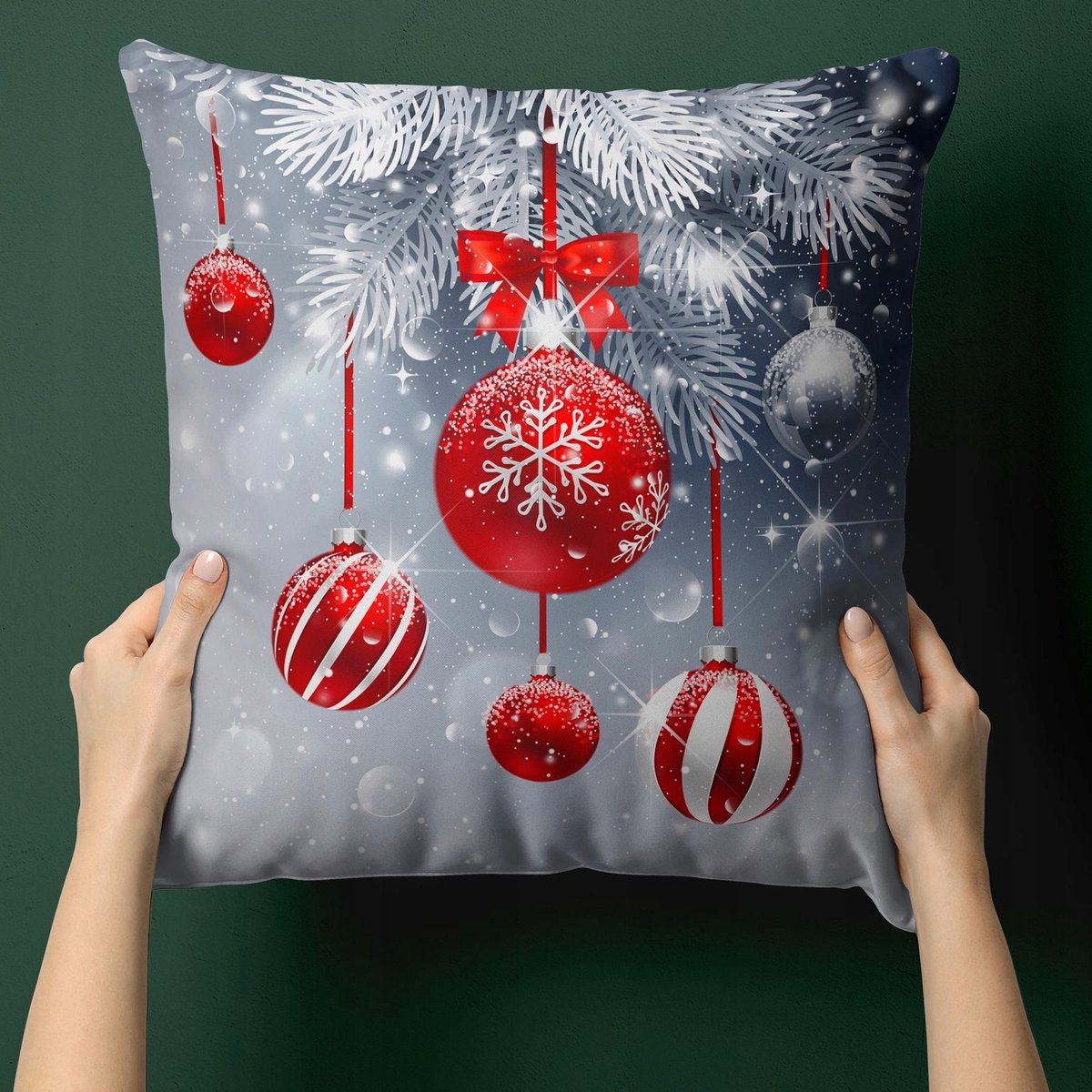 Decoratieve Kerst Kussenhoes 40x40cm - Kerstmis Design