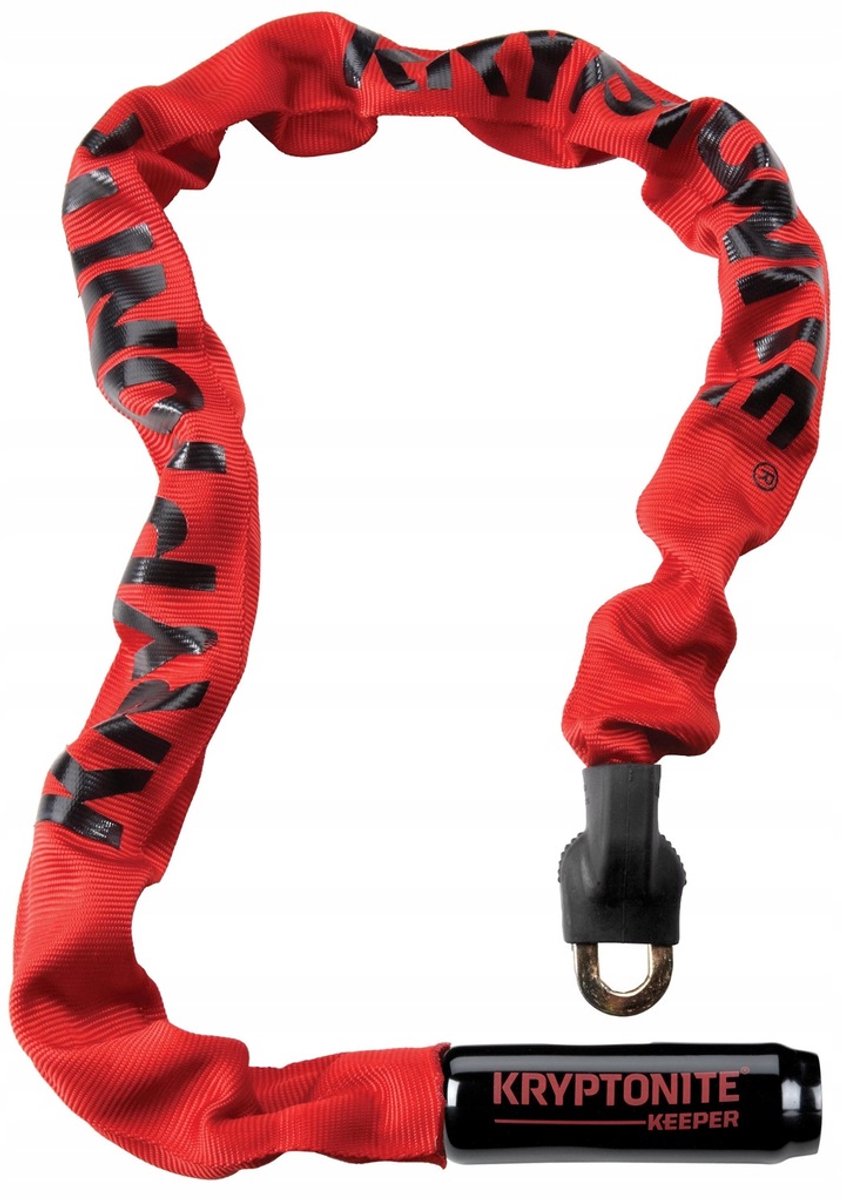 Kryptonite Keeper 785-ketting met Geïntegreerd Slot – Kettingslot Fiets – Fietsslot met Ketting voor Elektrische Fiets – 85 cm – Staal – Rood – foto 8