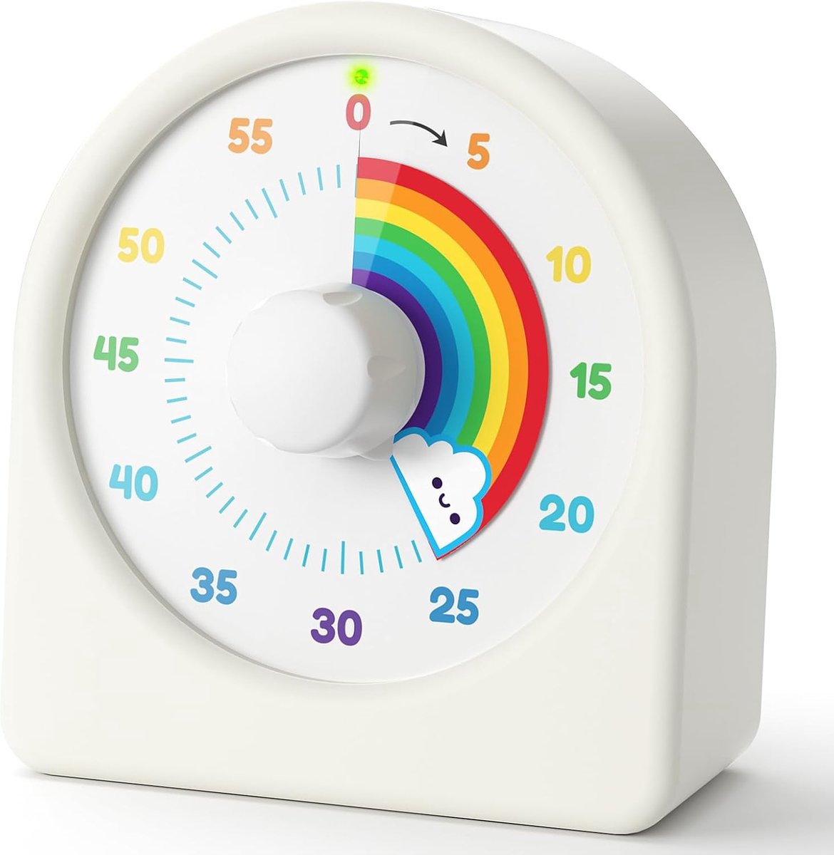 Visuale timer voor kinderen - Oplaadbaar met pauze en geluid - Silicone hoes - Ideaal voor keuken en klaslokaal - ShopVlot