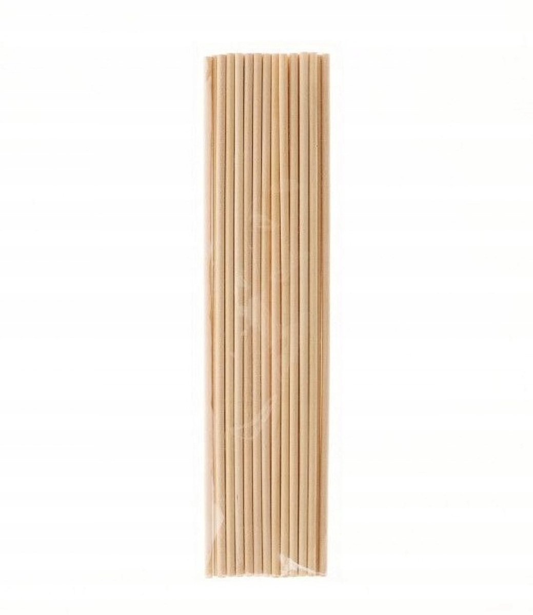 Titanum Houten Stokjes Rond 30x0,5 cm - 25 stuks