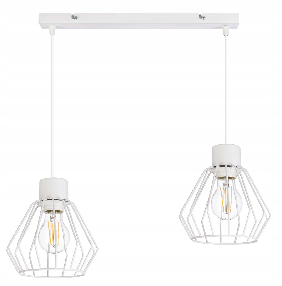 Merلوze Hanglamp E27 Metaal Wit - Stijlvolle Draadlamp