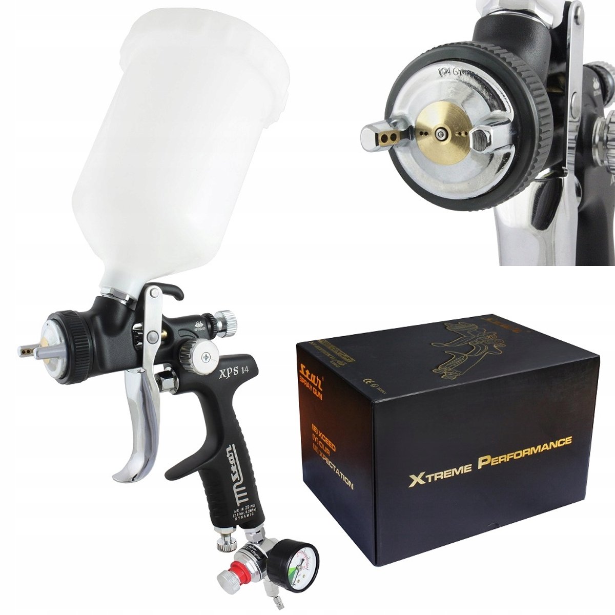 STAR XPS Lakspuit 1.4 mm RP - Hoge Kwaliteit met 600 ml Tank